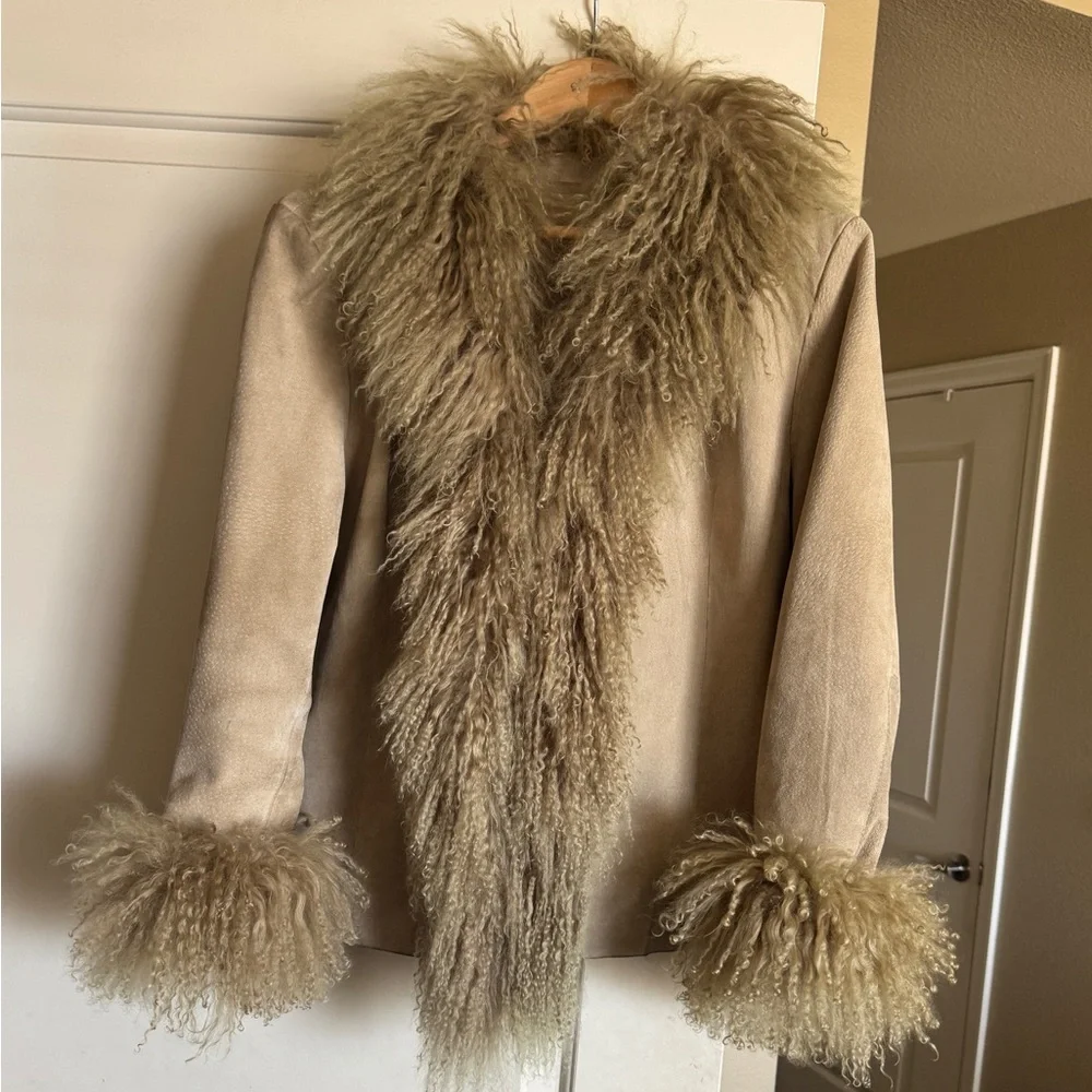 Mongolian fur jacket - Picture 1 of 8